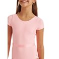 thumbnail image 4 of Justice Girls' Cap Sleeve Leotard with Satin Waistband, Sizes XS-XL, 4 of 4