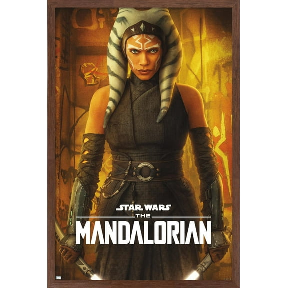 Star Wars: The Mandalorian Season 2 - Ahsoka One Sheet Wall Poster, 14.725" x 22.375", Framed