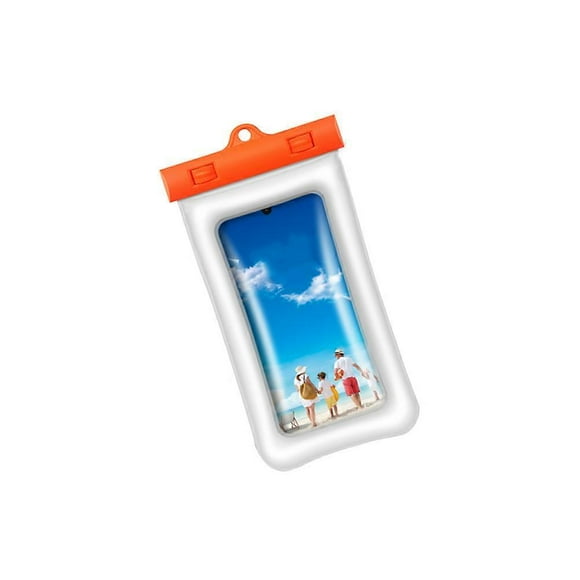 Waterproof Phone Case with Touch Screen Function for Outdoor Activities Orange TPU 1PC