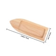 thumbnail image 2 of CATIEBYE 2Pcs Boat Shape Wooden Canoe Model for Nautical Theme Home Decor, 2 of 7