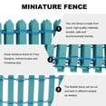 thumbnail image 5 of ELAYARD 2pcs Micro Landscape Fence Props Mini Fence Crafts Decorative Blue Wood Garden Ornaments, 5 of 8