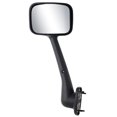 thumbnail image 2 of 48024 - KS Heavy Duty 08-16 Cascadia Hood Mirror Textured Black W/Chrome Cover Convex Lens Manual OEM Style Mirror - Driver Side, 2 of 2