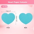 thumbnail image 2 of Uxcell 100PCS Heart Paper Cutouts 2.5 Inch Small Heart Shaped Tags for Valentine's Day Craft Classroom, Blue, 2 of 6