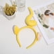 thumbnail image 5 of Diadema para niños 3D lindo dibujos animados felpa suave mano de obra exquisita niñas aro de pelo diadema amarillo, 5 of 5