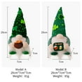thumbnail image 4 of BOBOMOTI St Patricks Day Gnomes Decorations with Lights Handmade Plush Tomte Swedish Scandinavian Gnome for Irish Party Supplies, 4 of 5