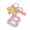 B, variant on Sunjoy Tech Key Chain 26 Letters Butterfly Women Compact Long Lasting Key Ring Bag Decoration