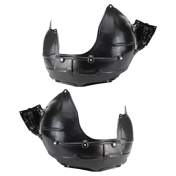 TRQ Front Inner Fender Liner Set Fits Select 2017-2019 Honda Civic HO1248176 HO1249176