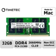 Timetec Hynix Original 32GB Compatible for Apple 2019 iMac 27-inch w/Retina 5K Display, Late 2018 Mac Mini DDR4 2666MHz PC4-21300 2Rx8 CL19 1.2V SODIMM Memory RAM Upgrade (32GB)