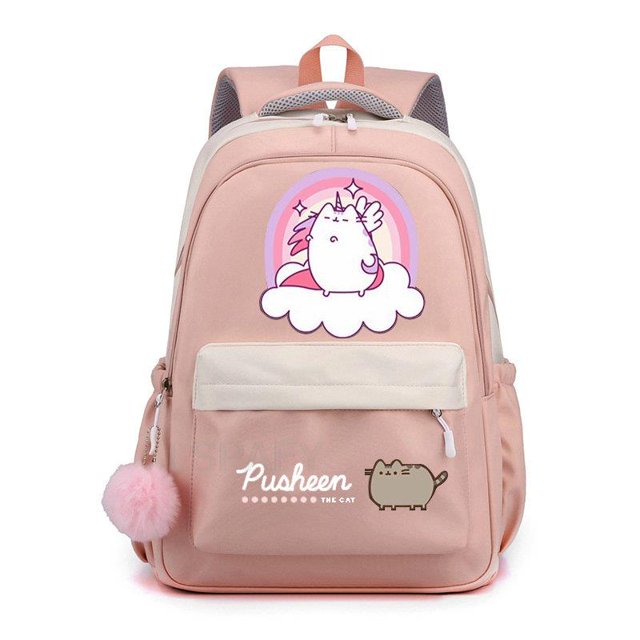 Fat Cat-mochilas escolares para niñas, mochila escolar impermeable con muchos bolsillos, de alta calidad, para adolescentes Fivean unisex