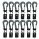 thumbnail image 1 of 4mm Shock Bungee Cord Karabiner Hook Elastic Cord Rope End Straight Bendy Shock Cord for Marine Kayak Canoe Boat Rafting, 1 of 5