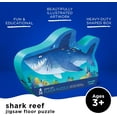 thumbnail image 2 of Crocodile Creek 36-Piece Jigsaw Floor Puzzle - Fun Floor Puzzles for Kids Ages 3-5 - Heavy-Duty Shaped Box for Storage - Shark Reef - 27" W x 20" H Finished, 2 of 7