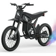 thumbnail image 1 of Ridingtimes GT73 Moto Électrique Tout-Terrain pour Adultes 2400W 48V 55km/h 36.4AH Double Batterie Autonomie 85 Miles Pneus 25 Pouces Certifié UL2849, 1 of 9