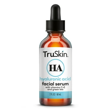 TruSkin Hyaluronic Acid Serum for Face   7 Ultra Hydrating Ingredients – Best Face Serum for Moisturizing, Visibly Plumping Skin & Smoothing the Look of Fine Lines, 2 fl oz
