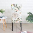 thumbnail image 5 of Chair Covers for Dining Room Set of 6 Pack Stretch Chair Slipcovers for Parson Chairs 6 Pieces Washable Removable，Flower 14 \u2026, 5 of 6