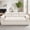 Chenille Beige, variant on Fulsmile 75" Boneless Sofa with Adjustment Cushions, 3-Seater Cloud Couches with Throw Pillows, 2-in-1 Compact Small Sofa for Living Room, White