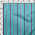 thumbnail image 2 of oneOone Cotton Jersey Turquoise Blue Fabric Pin Stripe Sewing Craft Projects Fabric Prints By Yard 58 Inch Wide, 2 of 4