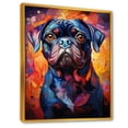 thumbnail image 2 of Designart "Pop Art Pug Extravaganza VI" Animals Dog Floater Framed Wall Decor, 2 of 5