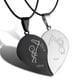 thumbnail image 1 of Moda Costura Pareja Collares Acero Inoxidable Mejores Amigos Para Siempre Gato Colgante Collares Regalo Para Mujeres Hombres 2 Unids/Set Noticed AP006882-04, 1 of 6