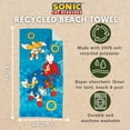 thumbnail image 2 of Toalla de playa Franco Sonic The Hedgehog de poliéster reciclado, 2 of 5