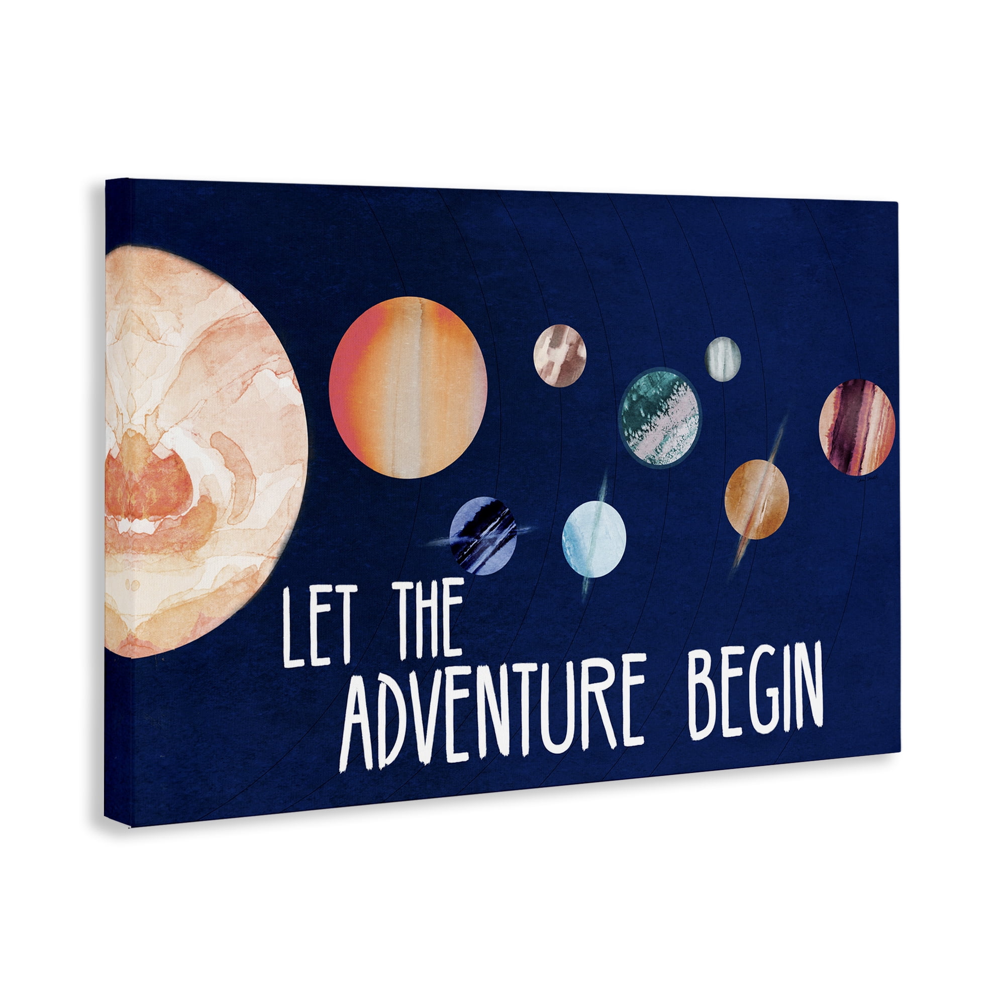 Stupell Industries Let Adventure Begin Astrology & Stars Painting Wrapped Canvas Art Print Wall Art, 24 x 16