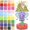 36Colors-10800PCS, variant on 8000 PCS 1 Inch Tissue Paper Squares 40 Assorted Colors | Precut Rainbow Tissue Paper for Collage, Scrunch Art, Scrapbooking and DIY Crafts