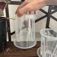 thumbnail image 3 of Lefu 5PCS Clear Orchid Pot with Holes&Saucers Root Control Meshpot Flower Plant Pot, 3 of 9