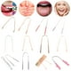 thumbnail image 2 of Raspador de lengua de acero inoxidable, cepillo de dientes recubierto de limpieza de aliento fresco de lengua de Metal, raspador de higiene bucal, herramientas de limpieza heqiyong CONDUJO, 2 of 2