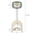 thumbnail image 2 of Topbuy Toddler 3-in-1 Basketball Hoop Adjustable Height Stand Game Set, Green, 2 of 5