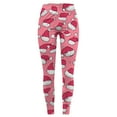 thumbnail image 4 of adviicd Leggings for Women High Waisted Christmas Print Yoga Pants Ankle Length Warm Leggings Soft Brushed Pants (Pink, M), 4 of 4