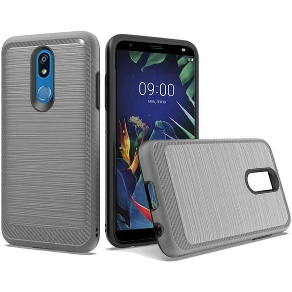 GSA Slim Brushed Case w/Edge for LG K40,Harmony 3,Solo LTE - Gray
