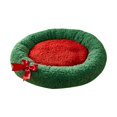 thumbnail image 3 of Cama para gatos con temática navideña, casa cálida para gatos chihuahuas y pomerania M, 3 of 8