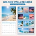 thumbnail image 2 of Calendario ROZZBY 2026 para pared, diseño playero, 30 x 61 cm, 2 of 7