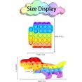 thumbnail image 2 of 4 Pack Rainbow Pop It Fidget Toy Set Box Sensory Push Bubble Popping Silicone Game Anxiety Stress Reliever Autism Learning Materials Gift for Kids Teens Adults ADHD, 2 of 6