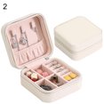 thumbnail image 2 of Walbest Travel Jewelry Box Organizer Display Storage Case for Necklace Earrings Rings, Small Jewelry Holder Gift Case for Women, Compact and Portable Pendant Jewelry Case, 2 of 7