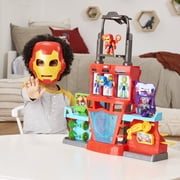 Marvel Iron Man and His Awesome Friends Iron Quarters Boys & Girls Electronic Playset, Birthday Gifts for Kids ages 3 and up