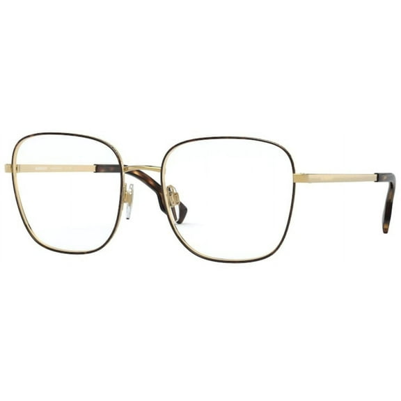 Burberry Eyeglasses BE1347 1308 52mm Gold/Dark Havana / Demo Lens