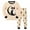 7# Moon Cat, variant on WIBAKCER Two-Piece Pajama Set for 2-9 Years Girls, Cotton Toddler Sleepwear Long Sleeve Pants Pajamas for Kids