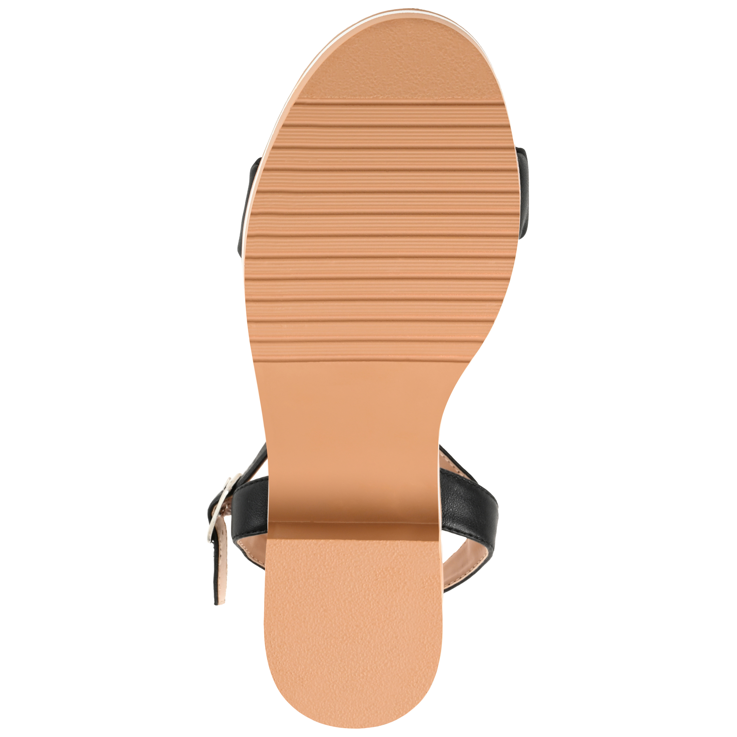 Journee Womens Dexxla Buckle Ankle Strap Low Platform Sandals