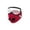 Red, variant on Red Breathable Face Mask – Dust Protection with Filter, Adjustable Nose Bridge for Cycling Gym Training