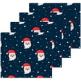 thumbnail image 2 of GZHJMY Christmas Santa Claus Washcloths 2 Pack, Super Soft Absorbent Cotton Baby Face Towels, Washable Reusable Fingertip Towel for Bath Gym Hotel Spa, 12 x 12 Inch, 2 of 7