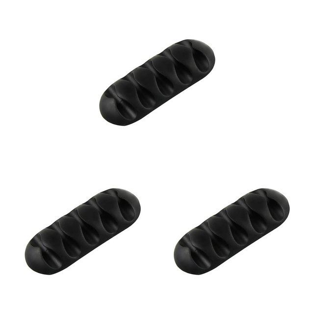 Billuyoard Clips para cables Organizador de cables Soporte para cables adhesivo resistente al desgaste Cables ligeros Gestión de cables de amarre Type4 NO4