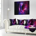 thumbnail image 3 of Designart Far Spherical Galaxy Purple - Abstract Throw Pillow - 16x16, 3 of 5