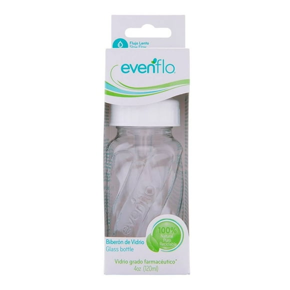Biberón Evenflo Vidrio Flujo Lento 4 oz 1 Pieza