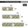 thumbnail image 3 of Summer Mexico Cactus Sink Splash Guard for Faucet 2 Packs Faucet Absorbent Mats, Floral Flowers Sun Faucet Handle Drip Catcher Quickly Drying Mat for Kitchen Counter Bathroom, 14.9"x5.5", 3 of 7