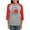 Heather/Red, variant on CafePress - Retired Postal Worker Graphic: Long Sleeve T Shirt - Womens Baseball Tee