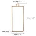thumbnail image 2 of Uxcell 48x20mm Rectangle Hollow Resin Pendants Frames for DIY Crafts Gold Tone 10 Pack, 2 of 5