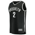 thumbnail image 2 of Men's Fanatics Daniel Wolf Black Brooklyn Nets Fast Break Replica Jersey - Icon Edition, 2 of 3