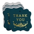 thumbnail image 3 of Inkdotpot Thank You Bridal Shower Bottle Tag Real Gold Foil Favor Bracket Shape Hang Tags Pack Of 100, 3 of 7