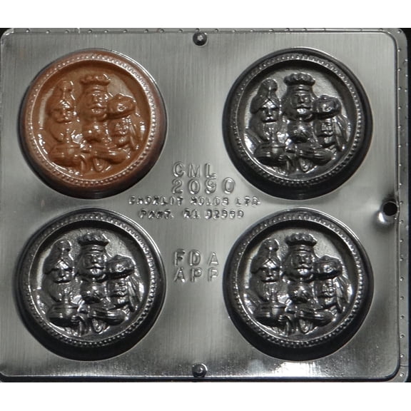 2090 Three Wise Men Chocolate Candy Mold