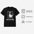 thumbnail image 6 of Funny Goose Graphic T-Shirt, Got Too Silly Animal Humor Tee, Unisex Classic Fit, 6 of 9